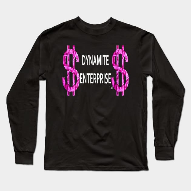 Dynamite Enterprise Pink Design Long Sleeve T-Shirt by FBW Wrestling 